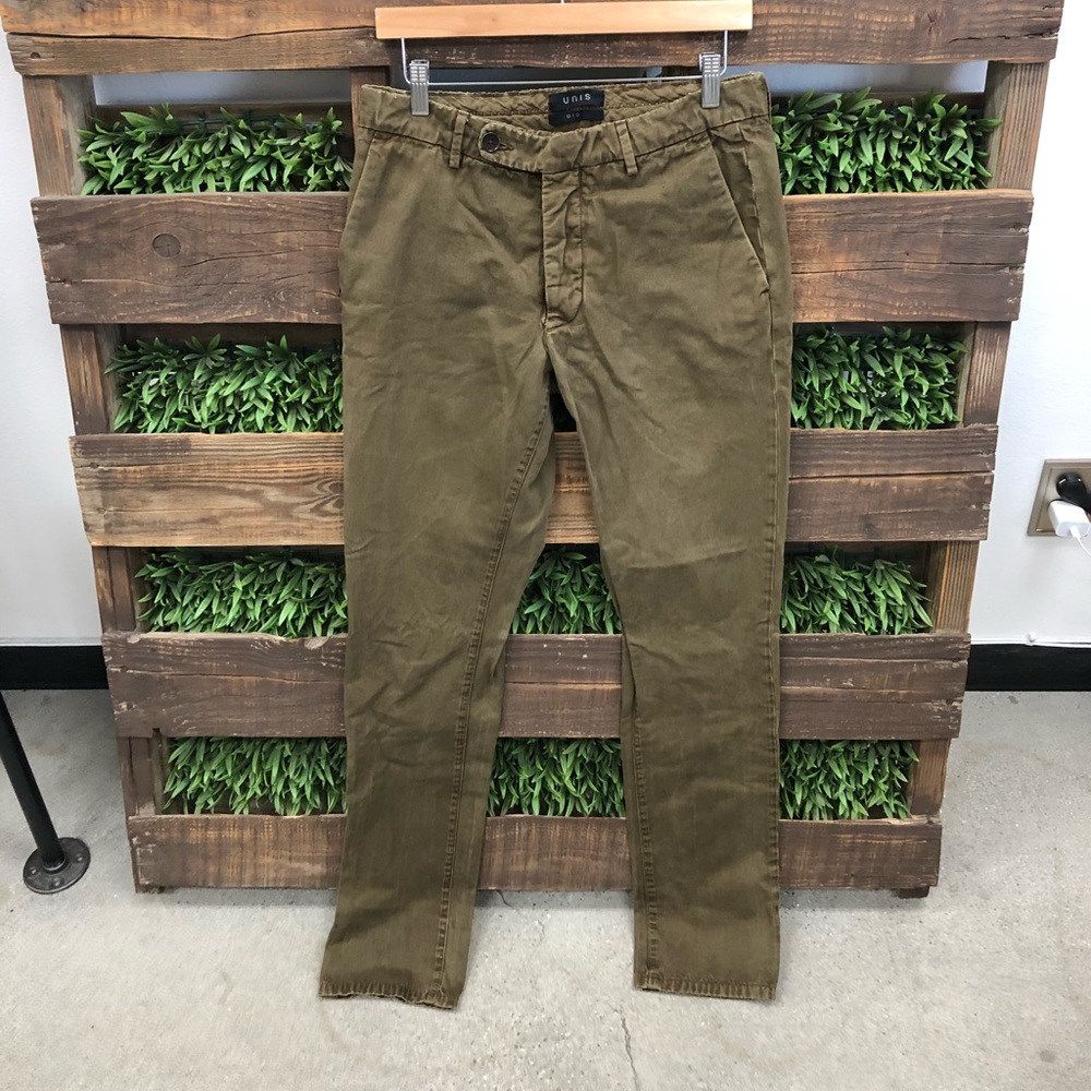 UNIS Gio Slim Fit Khaki Pants Size 32